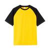 Мужская футболка с короткими рукавами SolidColorSports Fashionable ColorBlocked Shoulder Sleeved T-shirt