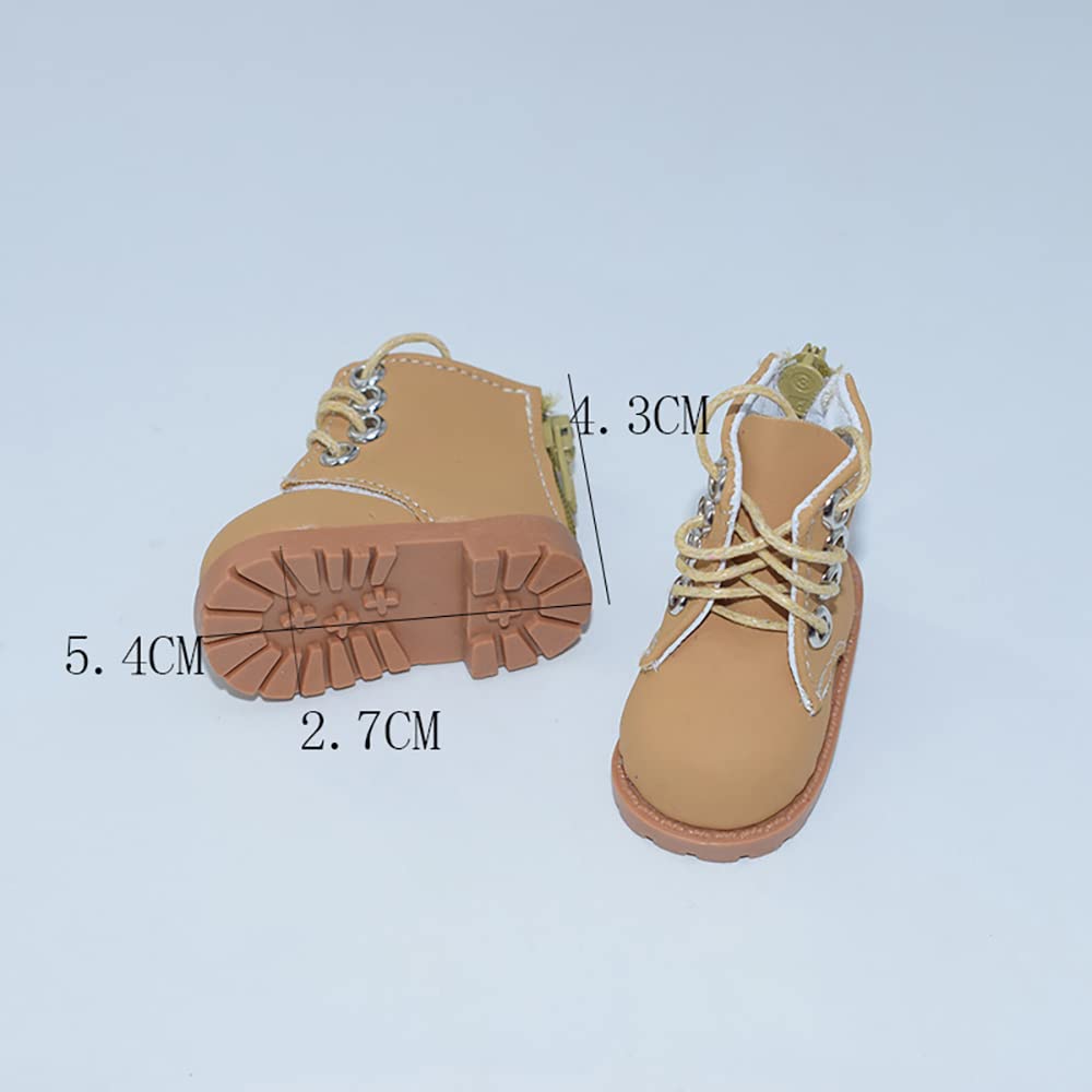 Niannyyhouse 20 см Обувь для кукол, 16 BJD Обувь для кукол из плюша, Высокие ботинки Мартинсы, Кожаная обувь, Хлопковая обувь для кукол, Длина обуви 5,4 см, Кукла Малыш