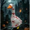Наряд Гуся для крыльца для статуи на лужайку 23 дюйма Мягкая одежда Праздничный декор с выпирающими глазами Головной убор
