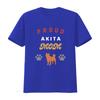 Retro Proud Akita Mom Print T Shirt Casual Dog Lover Paw Owner vintage Washed Slightly Stylish designer clothes Breathable