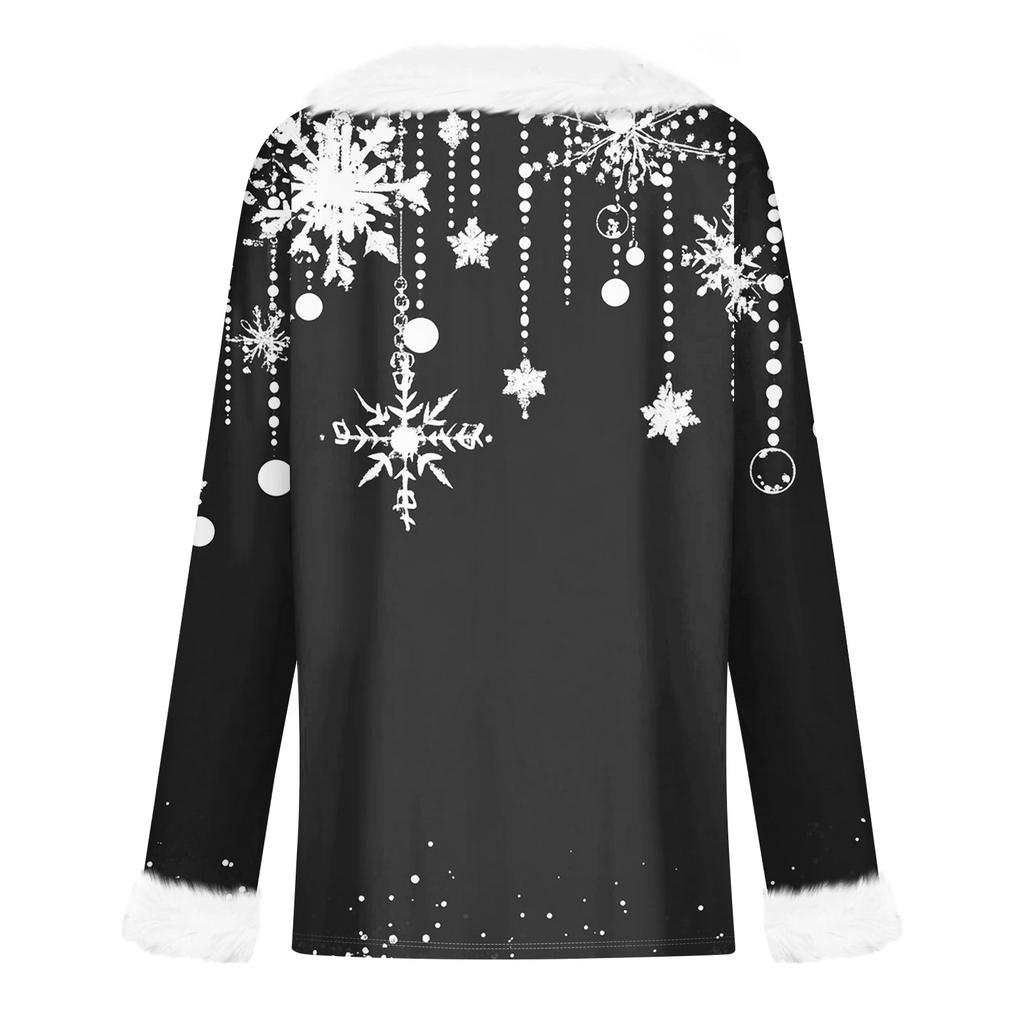 Long Sleeve Shirts For Women Cute Tops Christmas Prints Tees Blouses Casual Plus Size Basic Tops Pullover