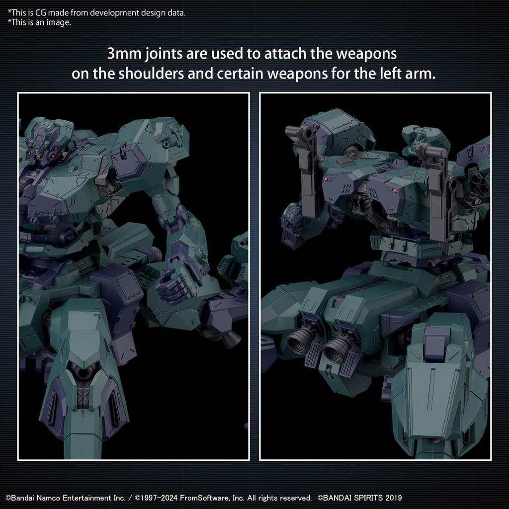 BANDAI SPIRITS 30MM ARMORED CORE VI FIRES OF RUBICON BALAM INDUSTRIES MELANDER Liger Tail Plastic Model Kit BD-011 Pre-Colored