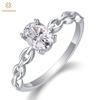 Elegant 100% 925 Sterling Silver Sparkling Oval Cut 5*7 MM 1CT 3EX VVS1 D Color Real Moissanite Diamonds Ring Wedding Engagement Jewelry