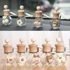 Car Fragrance Empty Glass Bottle Cute Freshener Bottle Perfume Clip Air Vent Outlet Aromatherapy Essential Oils Diffuser Amagi