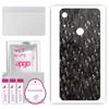 apgo Protective Skin Sticker for the Back Compatible with Honor 8S 2020, Wrap Film, Foil, Vinyl - Pattern Carbon Black Pixel