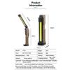 Folding COB XPE LED Work Light Handheld Flashlight 7 Gear Inspection Light Rechargeable Magnet Emergency for Outdoor Car Repair