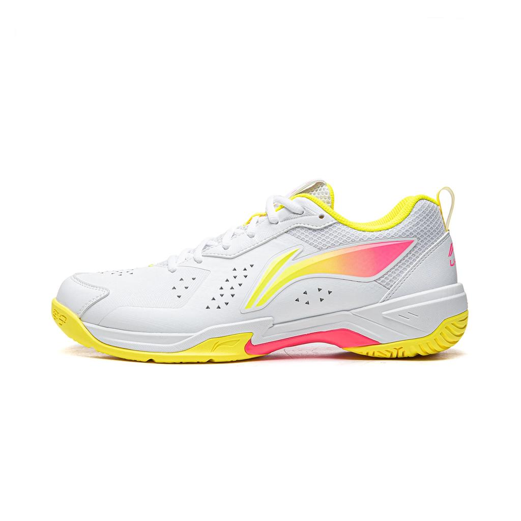 Li Ning Blade 2 SE Износостойкие Дышащие Покрытие Поддержка Низкие Бадминтонные Кроссовки Унисекс Белый Розовый AYTW001-2
