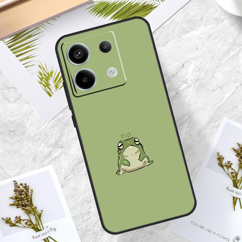 Cute Green Frog Case For Xiaomi Redmi Note 14 13 12 11 10 9 15 Pro Plus Redmi 15 10C 12C 13C 14C 15C Cover