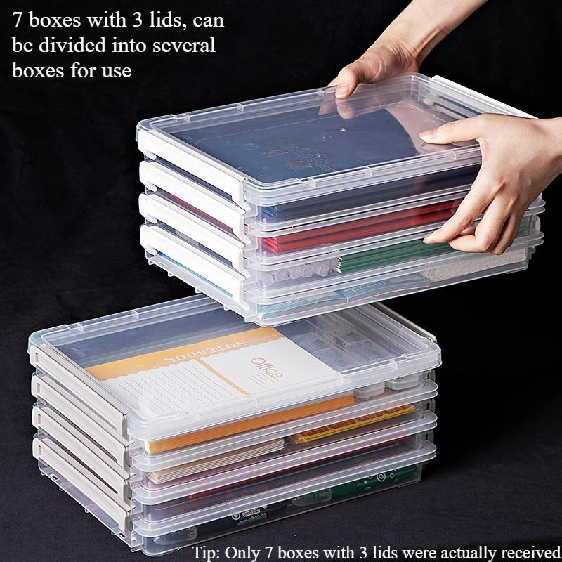 7-слойный ящик для хранения Документ A4 Сортировочный ящик Важная информация Книга регистрации домохозяйства Паспорт Коробка для хранения Ящик для хранения