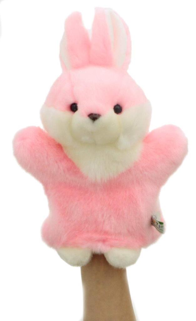 PUPPET COLLECTION NATURE & FARM Rabbit Hand Puppet, Pink