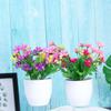 Party Supply Home Decor Silk Chrysanthemum Simulation Bonsai  Flowers Potted Artificial Plants