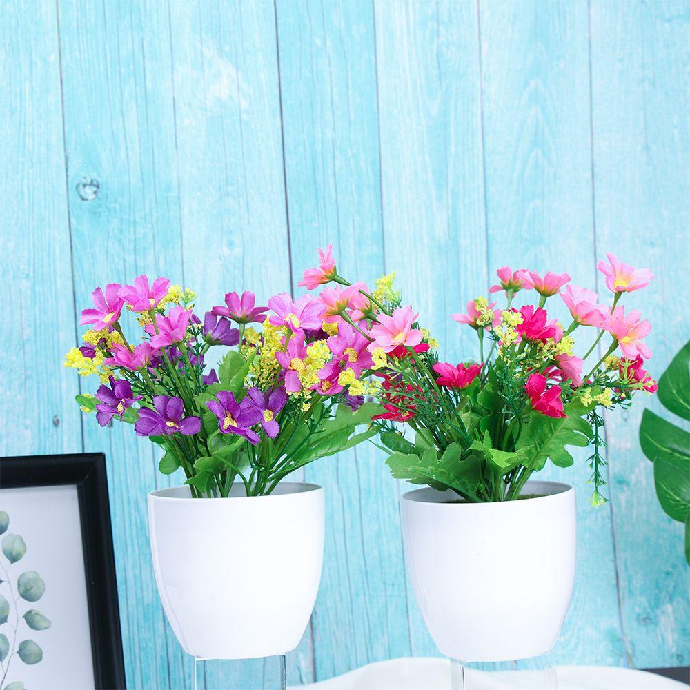 Party Supply Home Decor Silk Chrysanthemum Simulation Bonsai Flowers Potted Artificial Plants