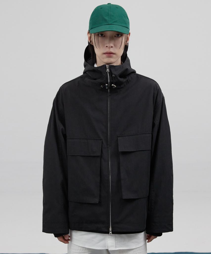 Concent12 Mark Hooded Jacket Black