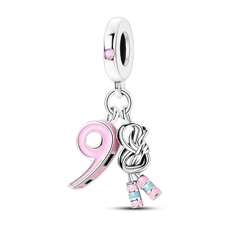 Медь Волейбол Бейсбол Бадминтон Гольф Спорт 3мм Шармы Бусины Подвески Вечеринка по случаю дня рождения Изысканные DIY Ювелирные изделия Подарки