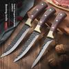 Hand-Forged Stainless Steel Bone Removal Knife - Sharp, Small Knife for Cutting Pig and Sheep