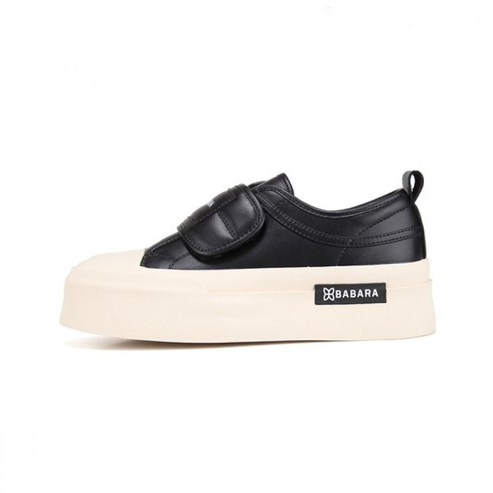 Barbara Leather Velcro Women S SneakerS 4cm Bbi165bk