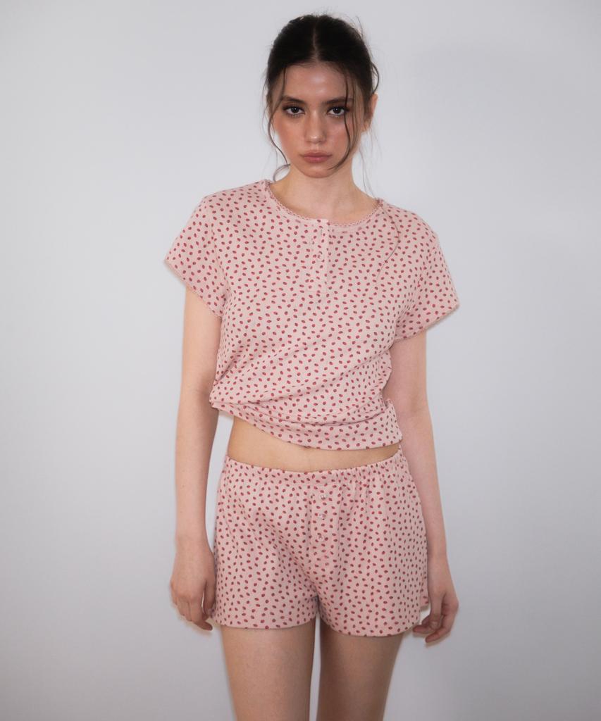 ROSEFRANTZ Футболка Rose & Berry Lounge [Розовый]