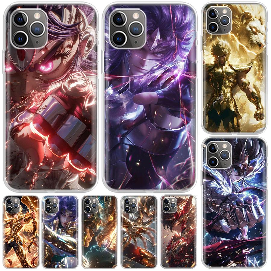 Крутой чехол Saint Seiya для iPhone 17 Air 16 16E 15 Pro Max 14 Plus 13 Mini Чехол для телефона 12 11 7 8 SE Индивидуальная печать Корпус 16 15