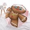 Gingerbread Man Themed Travel Umbrella-8 Ribs Automatic Opening and Closing, Portable Folding Design, Compact and Stylish Umbrella Suitable