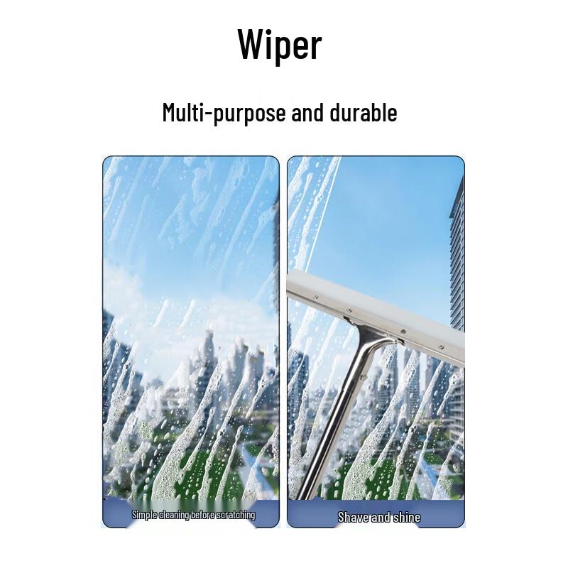 Professional Silicone Floor Wiper with Stainless Steel Handle