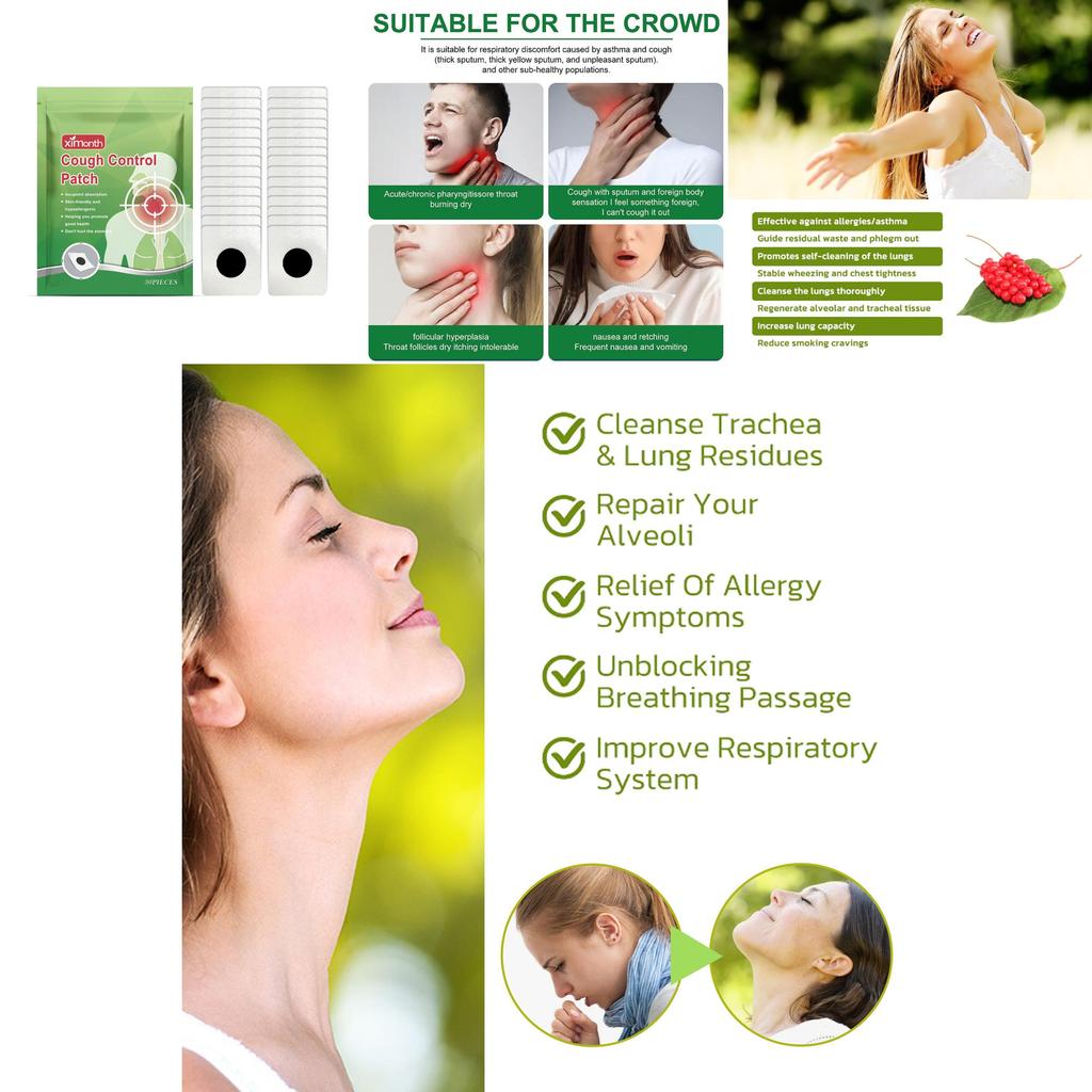 Пластыри от кашля Ximonth для облегчения сухости в горле, мокроты и симптомов кашля