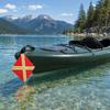 Red Kayak Safety Flag Oxford Fabric Reflective Safety Flag Safety Travel Flag  RVs