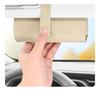 Suede Leather Sun Visor Glasses Case Stable Sunglasses Case Car Glasses Bag  Car  Interior