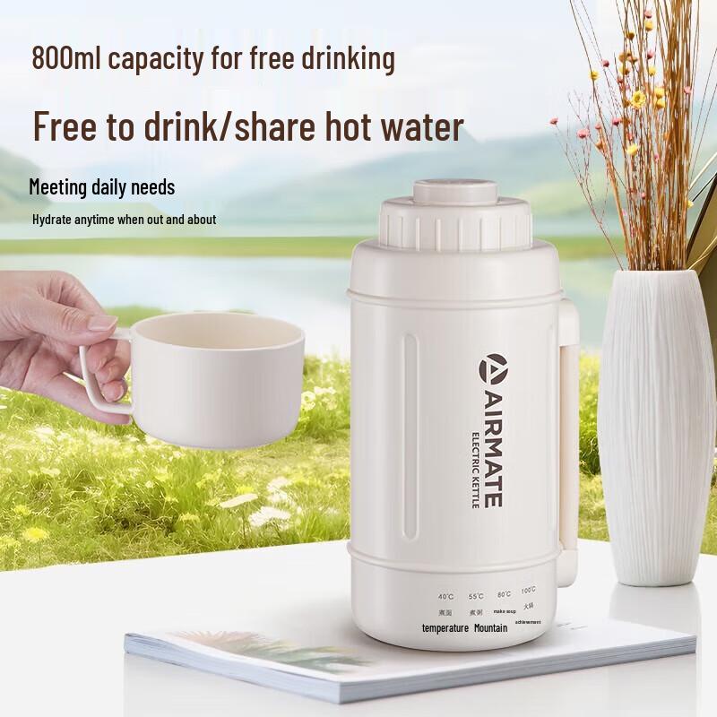 Airmate Portable Titanium Electric Kettle CN plug (adapter included)