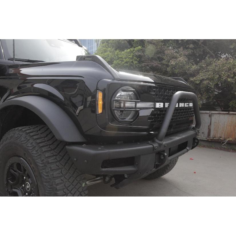 Передняя фара автомобиля, украшение, светодиодный источник света, защитная крышка для Ford Bronco 2022 2023, капоты для внешних ламп