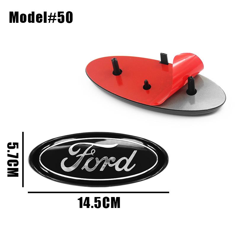 DRZG2 22.3cm 14.5cm Car Styling Logo Front Grille Emblem Rear Trunk Badge Accessories For Ford Mondeo MK2 MK4 F150 F250 F250 GT GT500