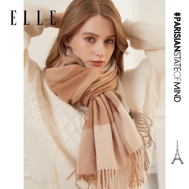 ELLE Women's Pure Wool Scarf & Shawl