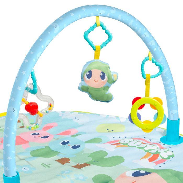 Очень Музыкальный Развивающий Коврик с Дугой для Малыша. 3 игрушки. Гаси Луз Мольто