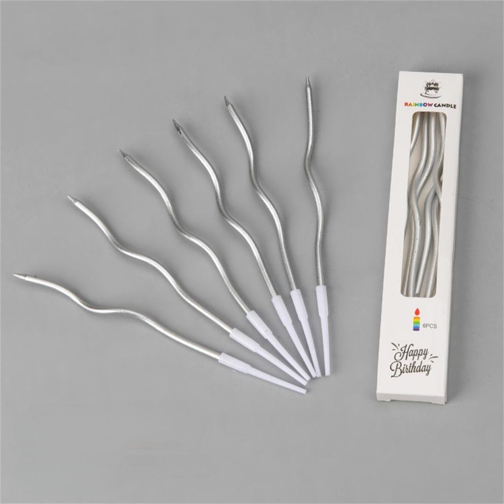 Свечи на день рождения Спиральные свечи для торта Длинные тонкие свечи для торта Для свадебной вечеринки и украшения торта