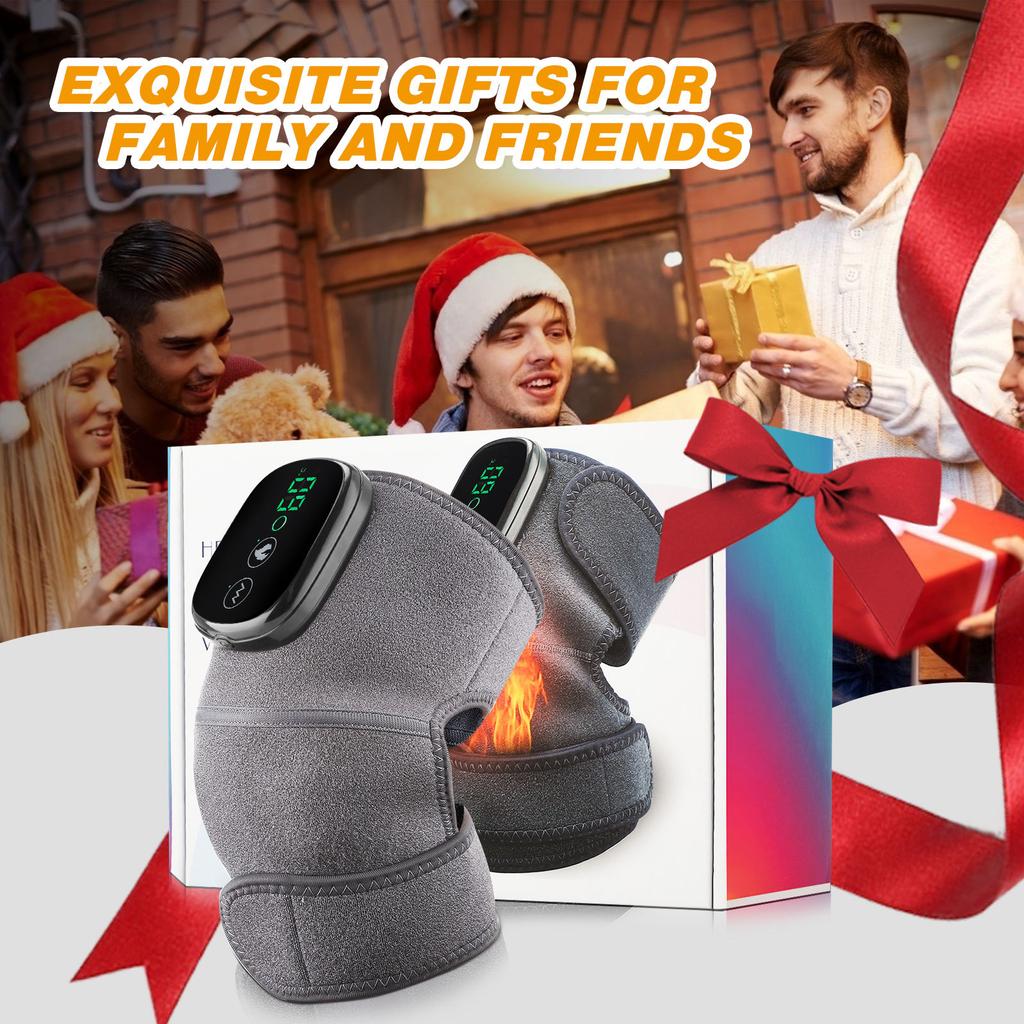 Электрический нагревательный инструмент для массажа колена, наколенник для вибрационного массажа, наколенник от лихорадки полыни