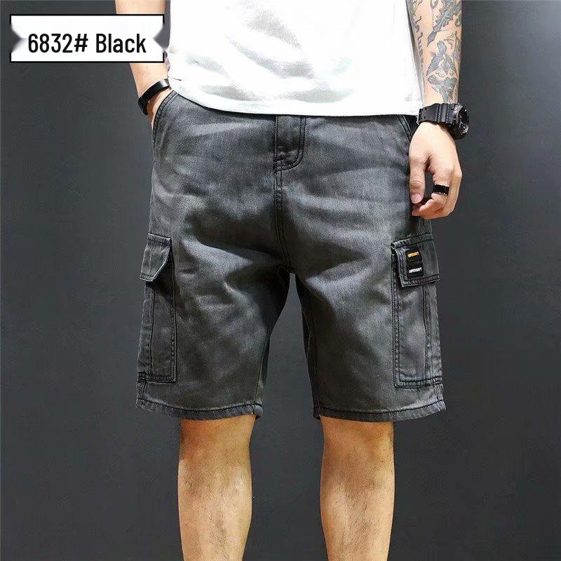 Men's Trendy Summer Multi-Pocket Denim Workwear Shorts