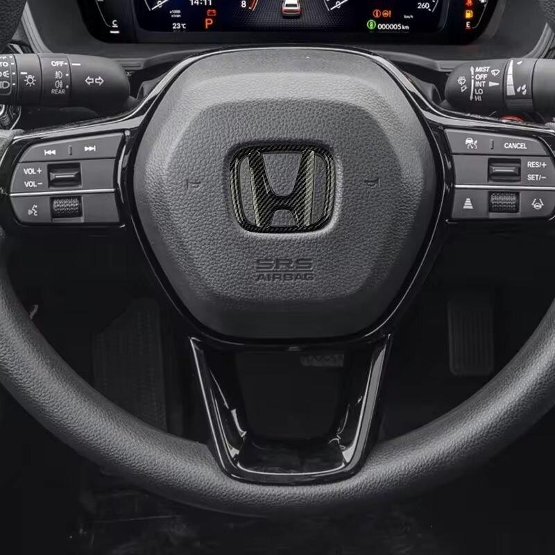 fxsh5 1Pcs Car Steering Wheel Decoration Sticker Badge Auto Styling For Honda Civci CRV Accord Mugen Prelude FIT City CRZ CRX Jazz D