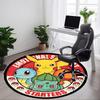 1 шт. Круглый коврик Pokemon для офиса, нескользящий, мягкий и прочный коврик для офиса для украшения интерьера, идеально подходит для офиса, красивое украшение