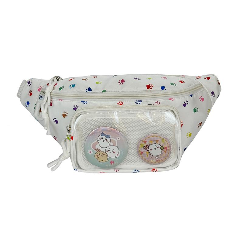 Женская сумка через плечо Прозрачная нагрудная сумка с принтом Студенческая сумка через плечо