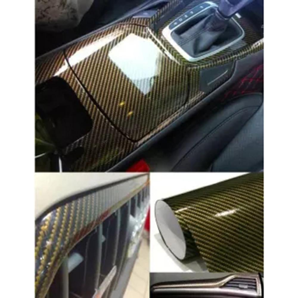 100*25 см 2D глянцевая глянцевая черно-золотая виниловая пленка для мотоцикла, наклейки и наклейки для планшета, автоаксессуары для автомобиля