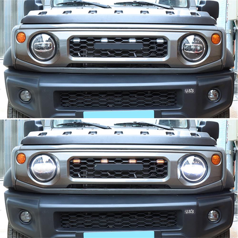 4 x Светодиодные фонари передней решетки Белый Янтарный свет Для 2019-21 Suzuki Jimny JB64 JB74