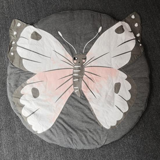 Детский игровой коврик из мягкого материала, коврик для ползания для малышей, круглый дизайн, коврик для занятий для младенцев с рисунком животных, коврик для ползания для младенцев