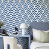 Blue Geometrical Lines Modern Wallpaper Personality Clothing Store Wall Home Renovation PVC Waterproof Thickened Self-Adhesive