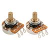 Musiclily Pro HD Латунные Короткие Сплошной Вал A B Кривая для Электрогитар и Басов Jazzmaster и Jaguar Потенциометры A1M+B1M, 1/4" (Набор 1A1B)