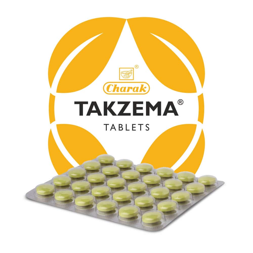 Charak Таблетки Pharma Takzema от зуда и покраснения кожи - 30 таблеток (Пакет из 3)