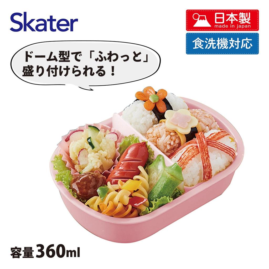 Skater Bento Fluffy Serving Single 360ml Made in Dishwasher and Microwave Dollhouse Children's Box, Capacity, Tier, Capacity, Japan, Safe, Gabby's 26,