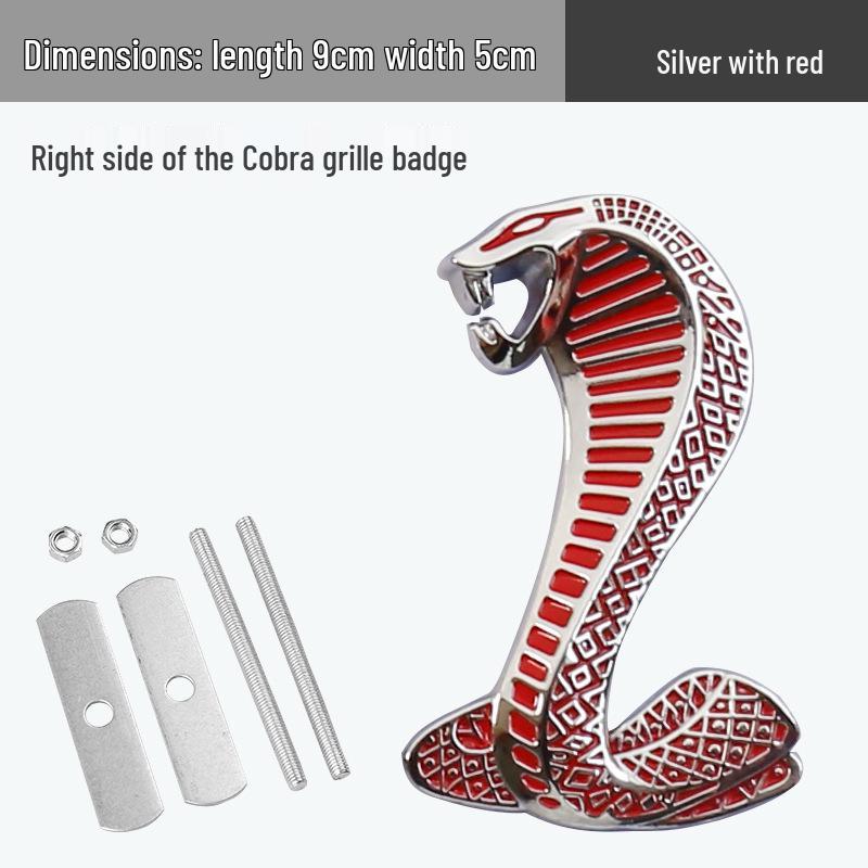 Металлическая решетка с эмблемой змеи кобры для Ford Mustang