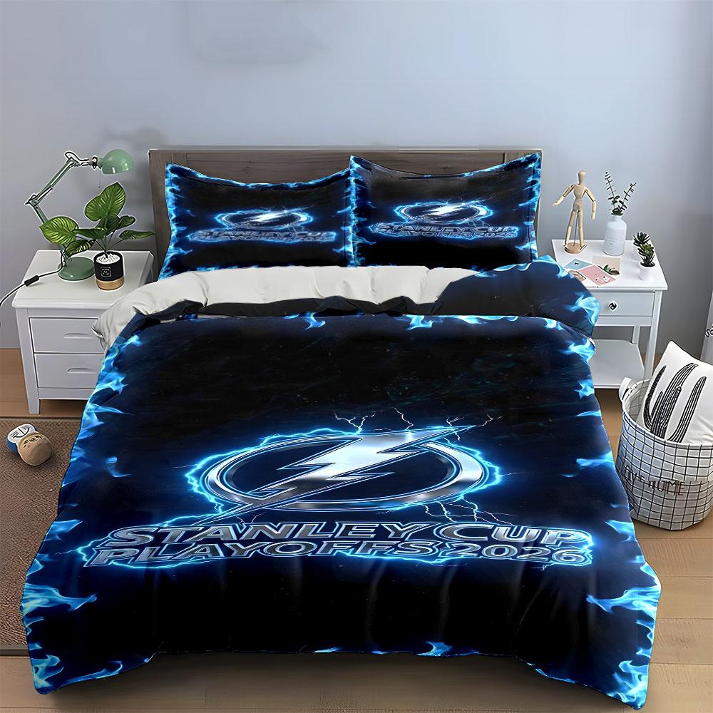 "Stanley Cup Playoffs 2026 Bedding Set" Print Bedding Set Duvet Cover Pillowcases (1* Duvet Cover 2* Pillowcases Do Not Include Comforter)