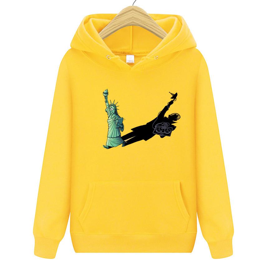 Готическая ретро-толстовка с капюшоном, напечатанная, с начесом, повседневная, для бега, фитнеса, с длинными рукавами