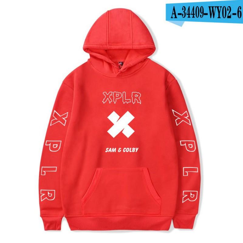 Couple Hoodie Sam Colby Graphic Print Sweatshirt Teens