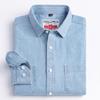 Denim Shirts Men Long Sleeve Leisure Regular Fit with Chest Pocket Spring